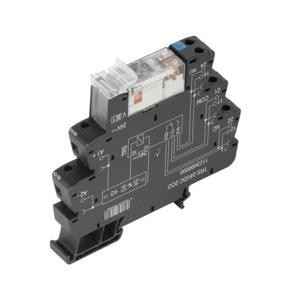 Weidmüller 1123490000 TRS 24VDC 2CO TERMSERIES Röle Modülü (24 V DC, 2 Değiştirici Kontak, 8 A, Vidalı Bağlantı)