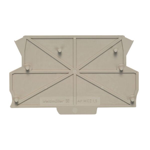 Weidmüller 8389030000 AP MCZ1.5 1674 MCZ SERIES Sonlandırma Plakası (End Plate, 1.5 mm)