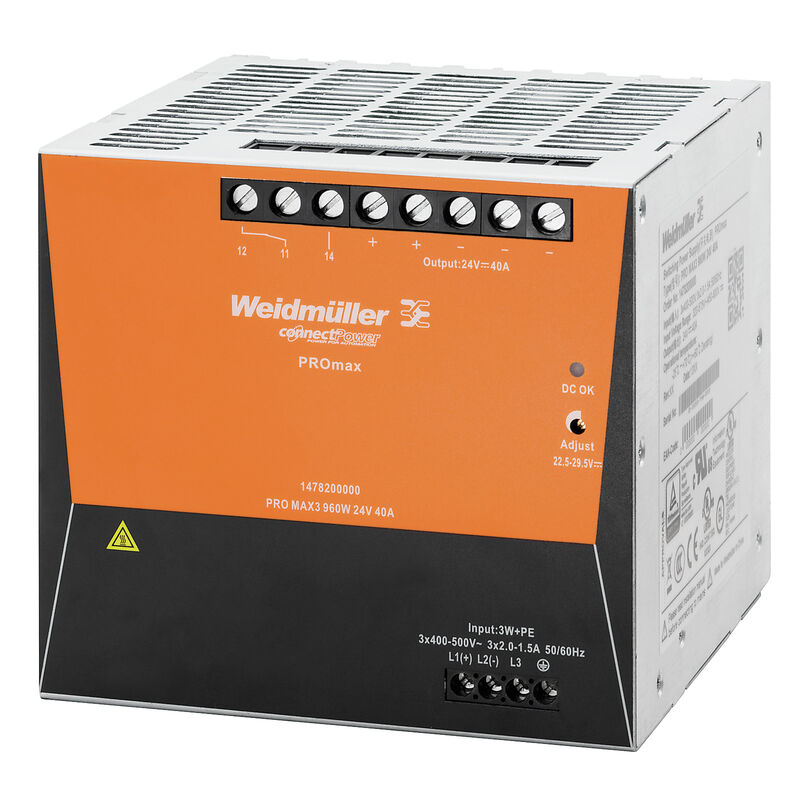 Weidmüller 1478200000 PRO MAX3 960W 24V 40A