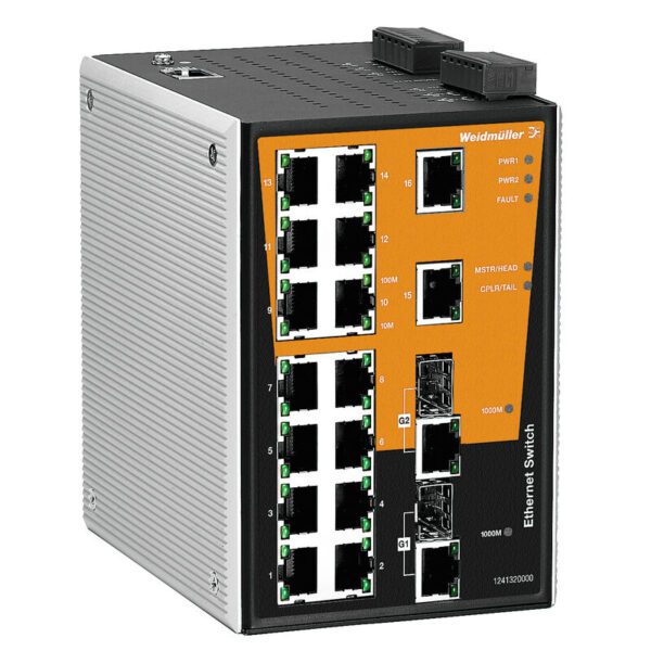 Weidmüller 1241320000 IE-SW-BL06-2TX-4POE Endüstriyel PoE Ethernet Switch