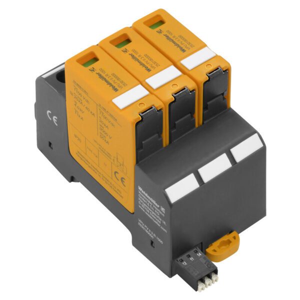 Weidmüller 2530190000 VPU PV I+II 3 R 1000 E Tip 1+2 DC Parafudr (Uzaktan Alarm Kontaklı)