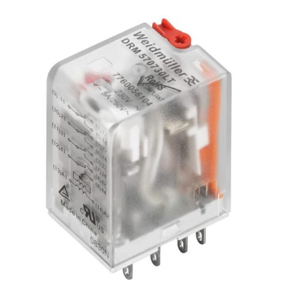 Weidmüller 7760056103 DRM570615LT 115V AC LED'li ve Test Butonlu Endüstriyel Güç Rölesi