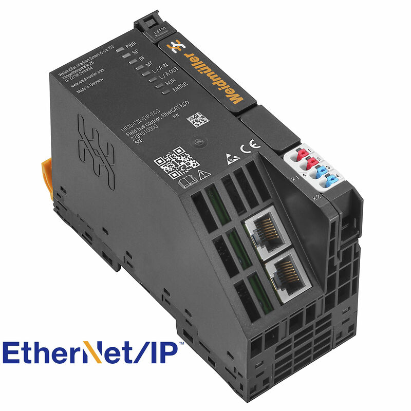 Weidmüller 2799510000 UR20-FBC-EIP-ECO EtherNet/IP Remote I/O Fieldbus Coupler