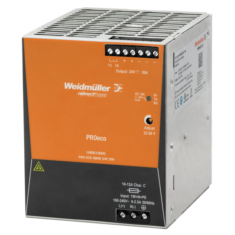 Weidmüller 1469510000 PRO ECO 480W 24V 20A