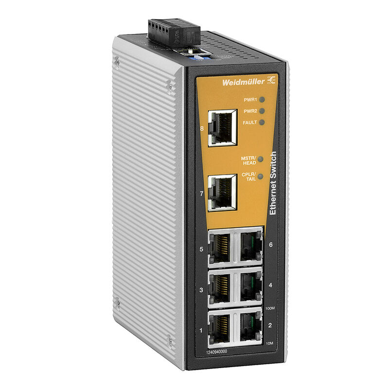 Weidmüller 1240940000 IE-SW-BL06-2TX-4POE Endüstriyel PoE Ethernet Switch