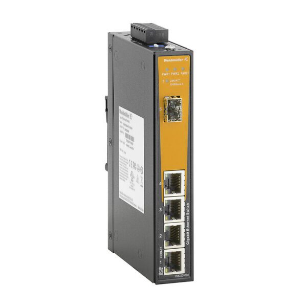 Weidmüller 2682220000 IE-SW-EL05-4GT-1GESFP Endüstriyel Gigabit Ethernet Switch