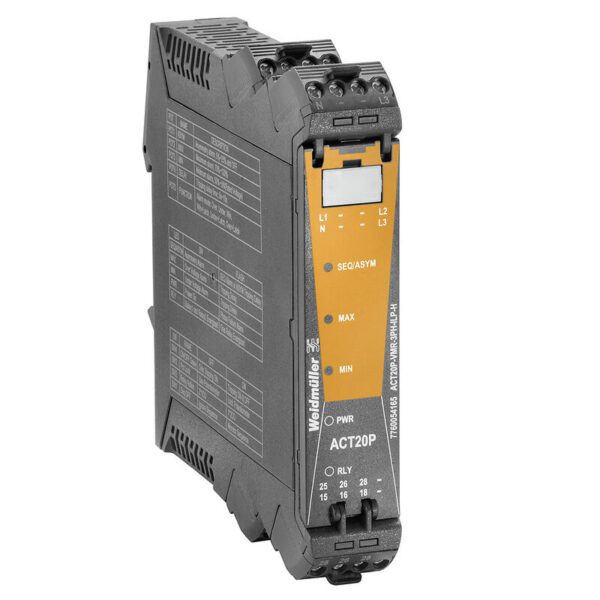 Weidmüller 7760054165 ACT20P-VMR-3PH-ILP-H-S 3 Faz Gerilim İzleme ve Limit Değer Rölesi