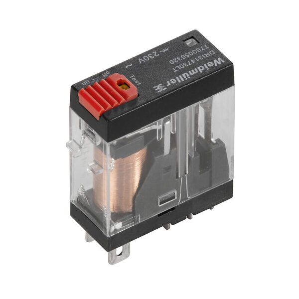 Weidmüller 7760056318 DRI314524LT Endüstriyel Röle 24 V AC 1CO 10A LED'li Test Butonlu