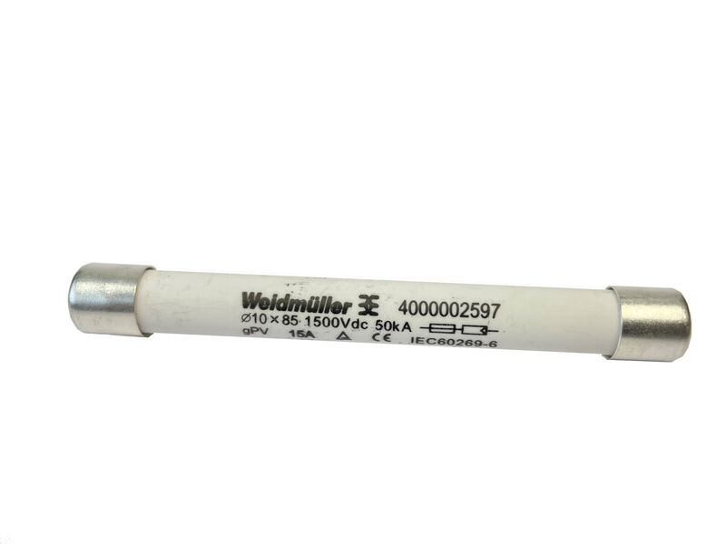 Weidmüller 4000002610 FUSE WSFL 10X85 20A 1K5V GPV Fotovoltaik Sigorta