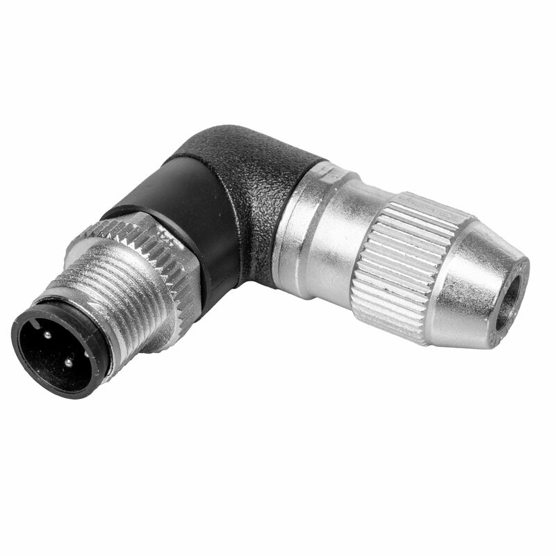 Weidmüller 1812870000 SAISWI-P-4A-4/5.1-M12 Sahada Kablolanabilir M12 Erkek Konnektör (90° Açılı)