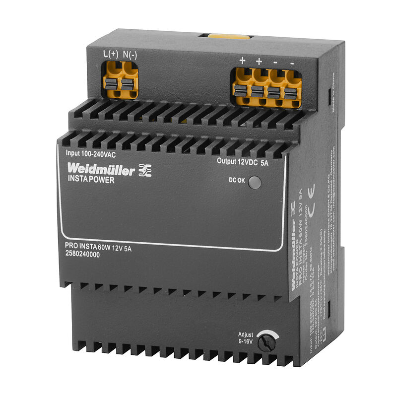 Weidmüller 2580240000 PRO INSTA 60W 12V 5A