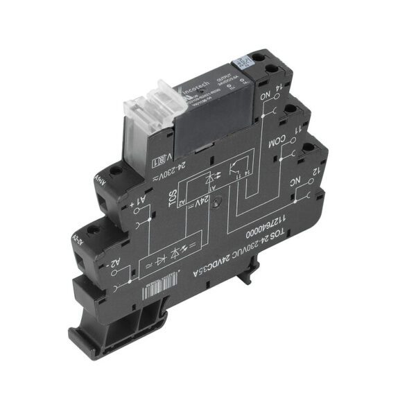 Weidmüller 1127640000 TOS 24-230VUC 24VDC 3.5A TERMSERIES Solid State Röle (24–230 V AC/DC Giriş, 3–33 V DC Çıkış, 3.5 A, Vidalı Bağlantı)