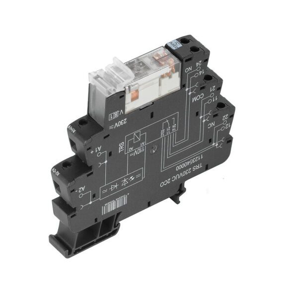 Weidmüller 1123580000 TRS 24-230VUC 2CO TERMSERIES Röle Modülü (24-230 V AC/DC, 2 Değiştirici Kontak, Vidalı Bağlantı)