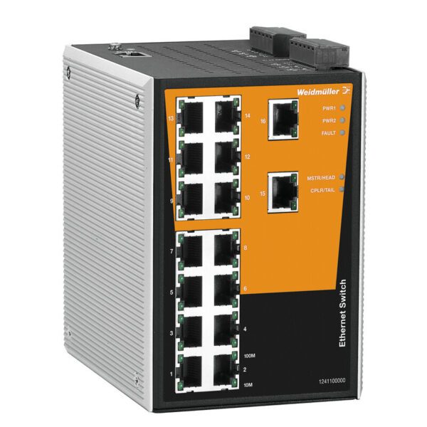 Weidmüller 1241100000 IE-SW-BL06-2TX-4POE Endüstriyel PoE Ethernet Switch