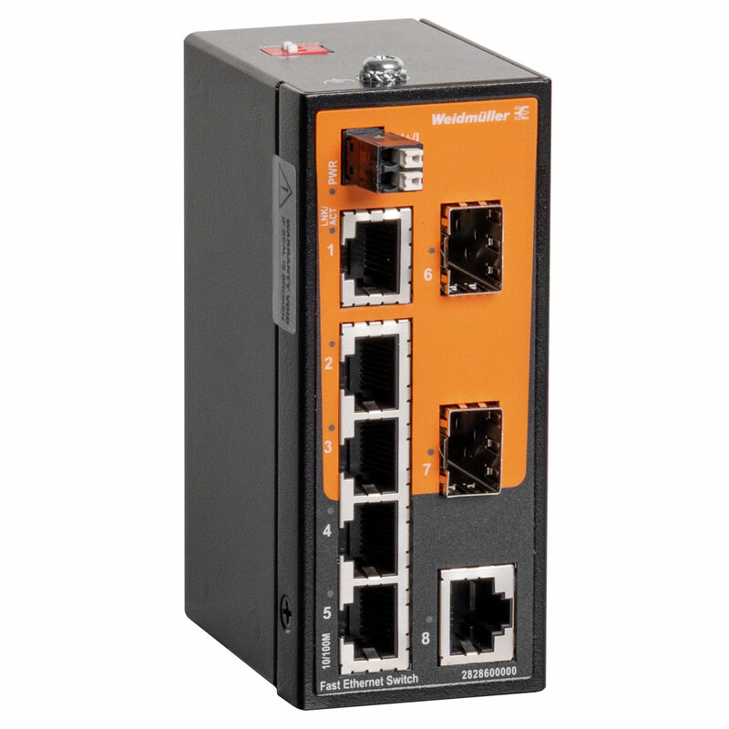 Weidmüller 2828600000 IE-SW-ELB-08-6TX-2FESFP Endüstriyel Ethernet Switch